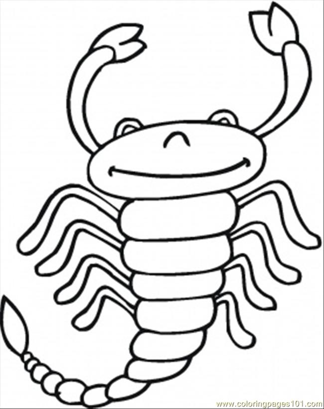 Scorpio Coloring Page for Kids - Free Scorpion Printable Coloring Pages  Online for Kids - ColoringPages101.com | Coloring Pages for Kids