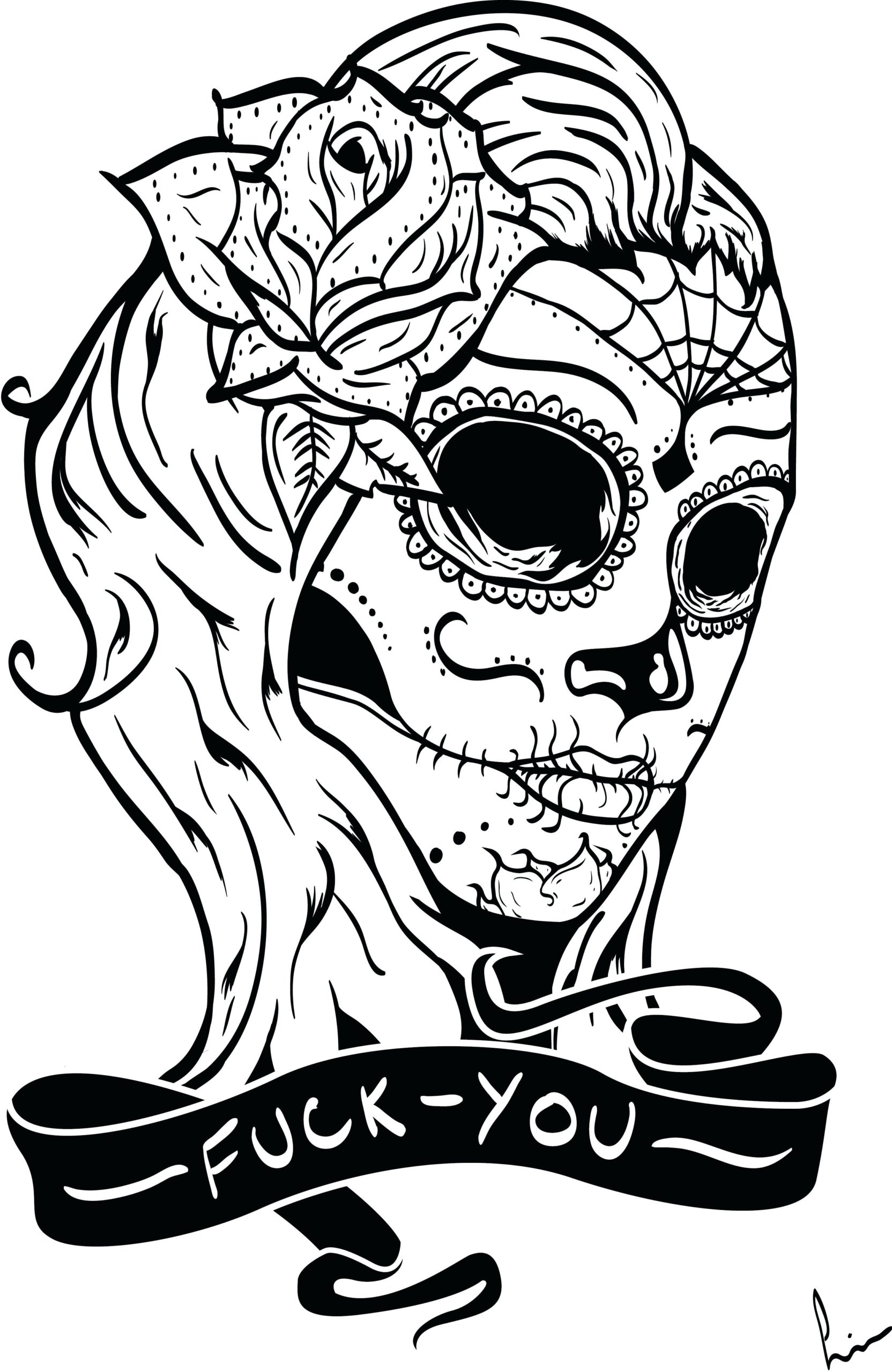 Suger Skulls Coloring Pages Coloring Home