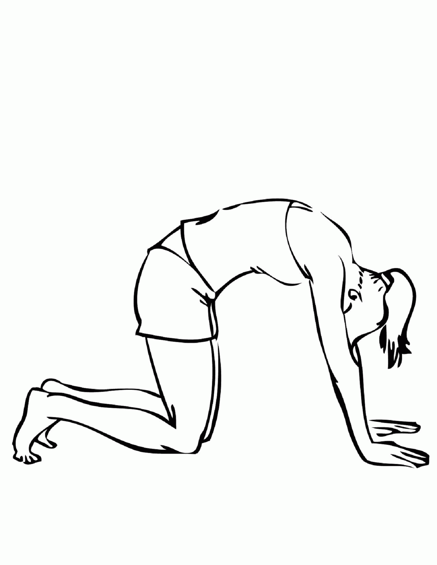 coloring page yoga poses - Clip Art Library