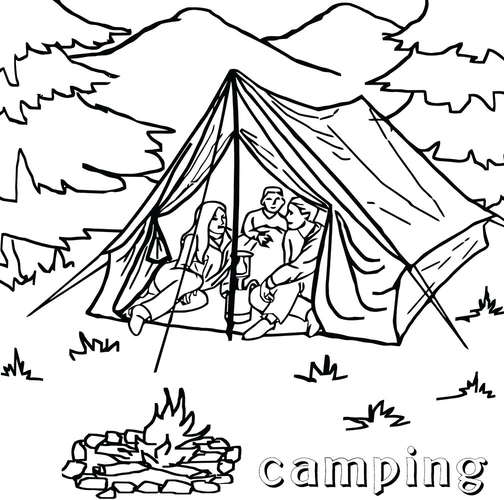 Camping Coloring Pages - Best Coloring Pages For Kids