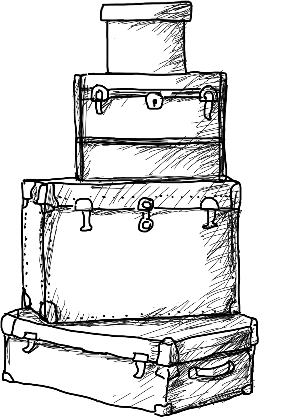Download Clip Art Library Download Luggage Drawing - Suitcase Drawing Png  PNG Image with No Background - PNGkey.com