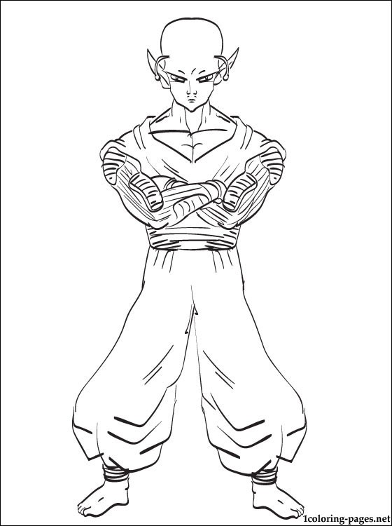 dragon ball z coloring pages piccolo