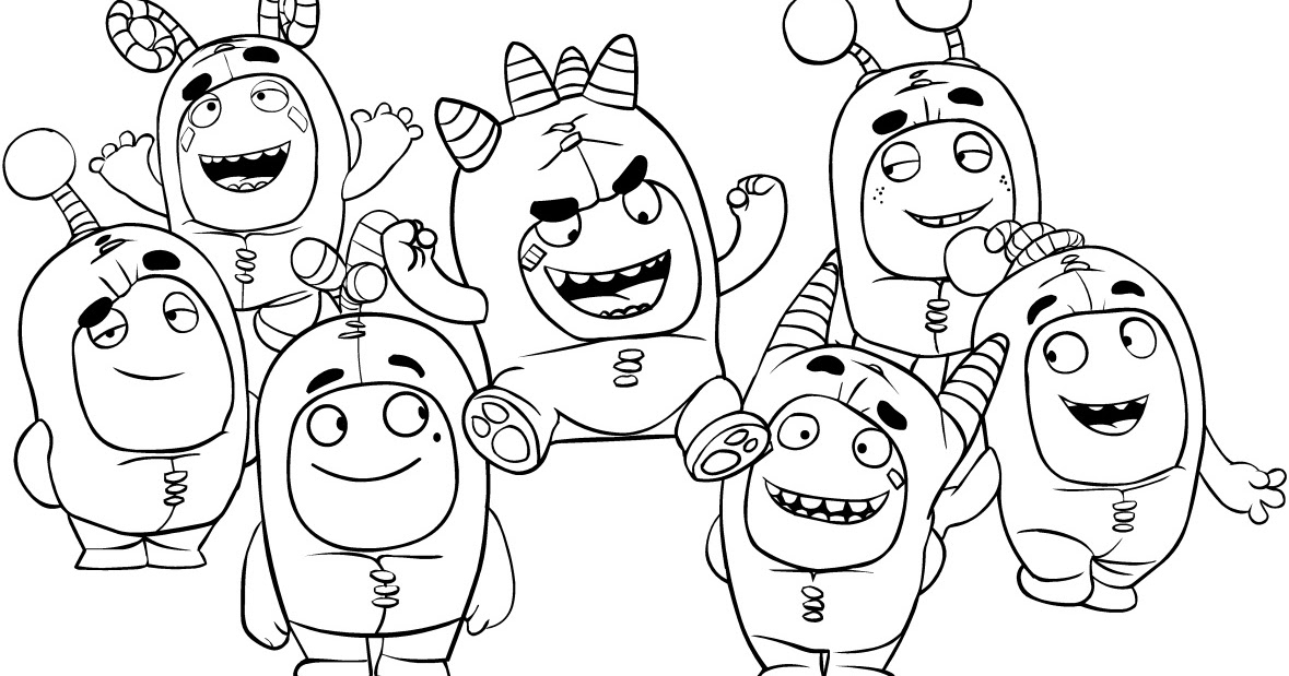Coloring Pages Picture: oddbods coloring pages printable