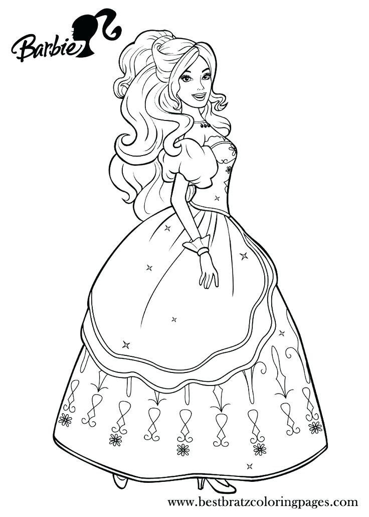 Barbie Doll Coloring Pages - Coloring Home