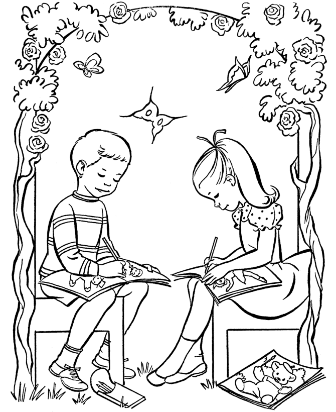 Easter Kids Coloring Pages - Free Printable Easter Activity 