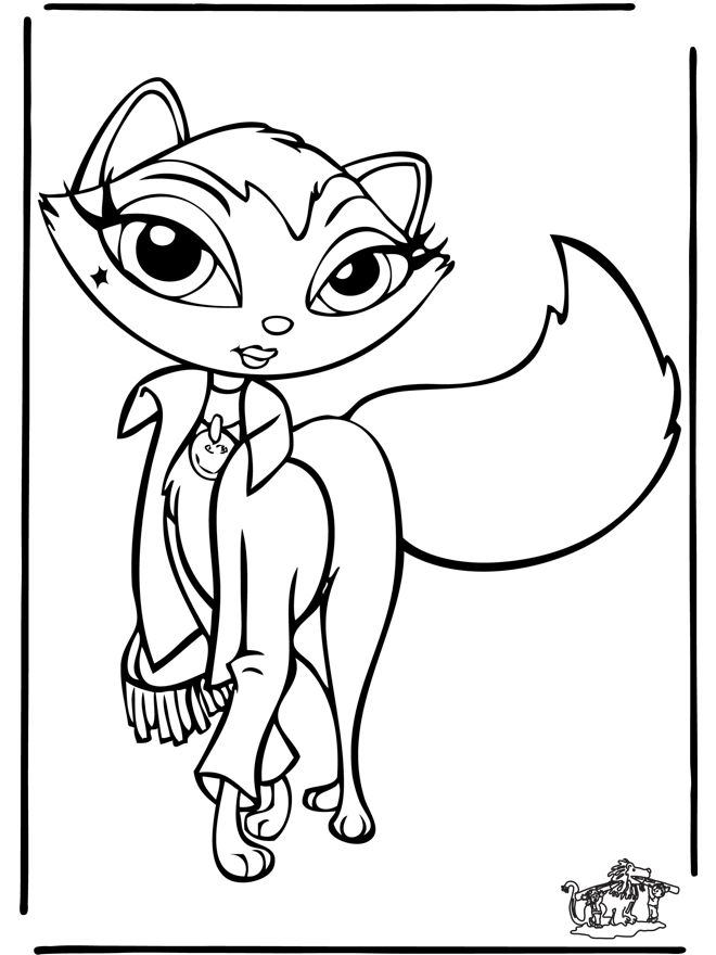 Bratz Petz Coloring Pages | Learn To Coloring