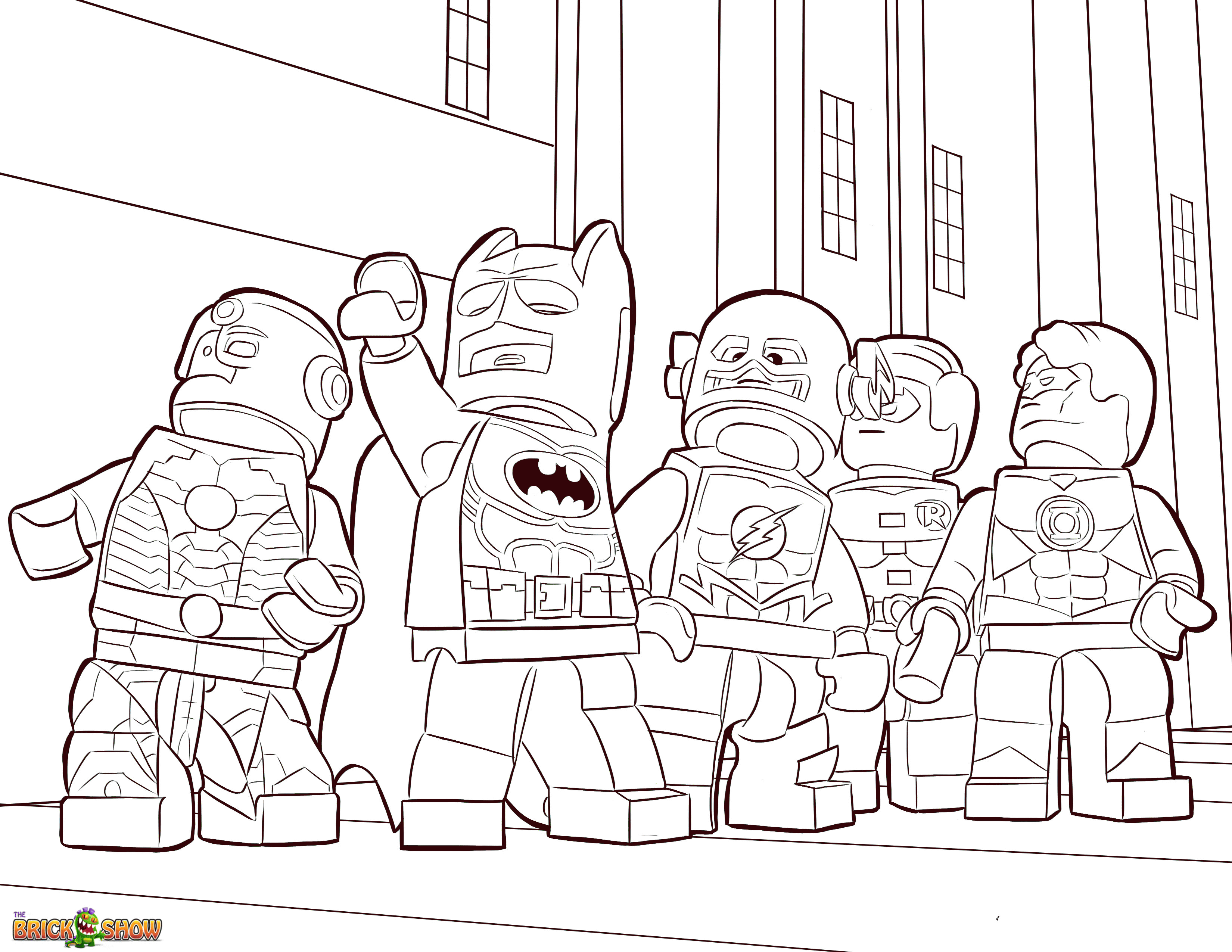 Free Justice League Coloring Pages   Coloring Home