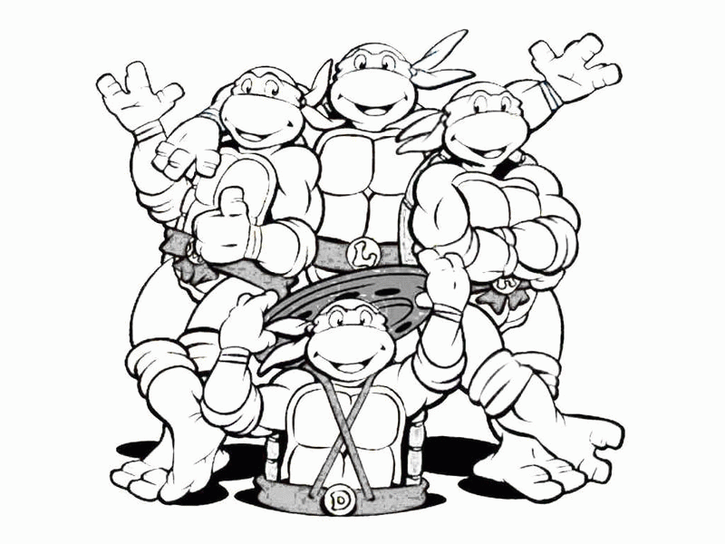 Fast Teenage Mutant Ninja Turtle Coloring Pages 19 Pictures ...