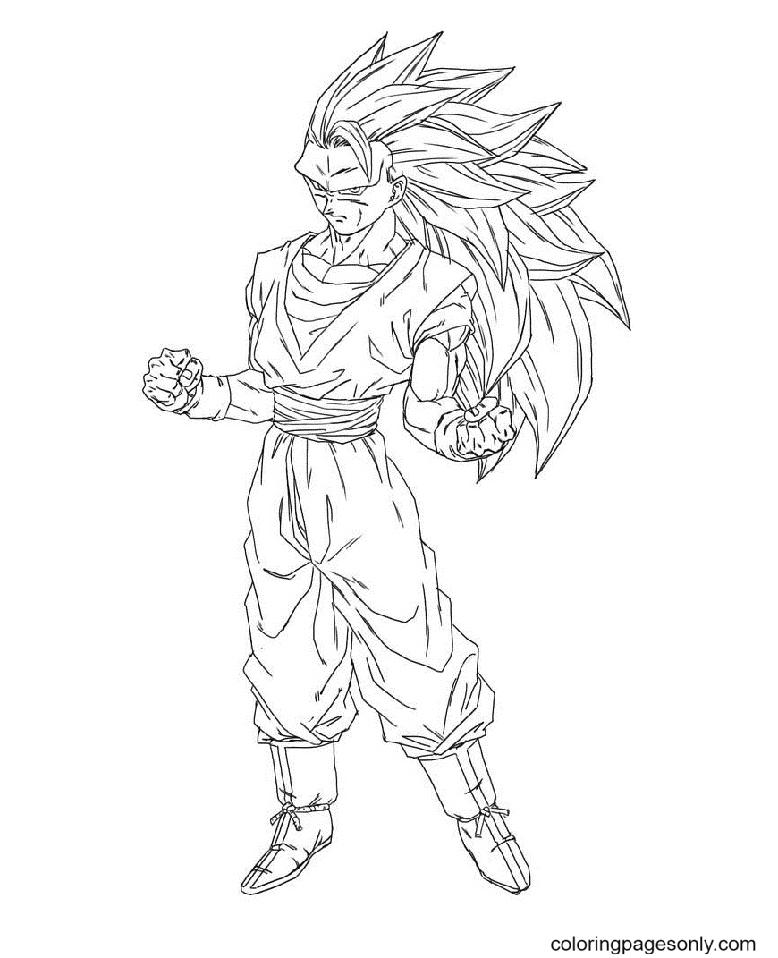 Son Goku Coloring Pages - Coloring Pages For Kids And Adults