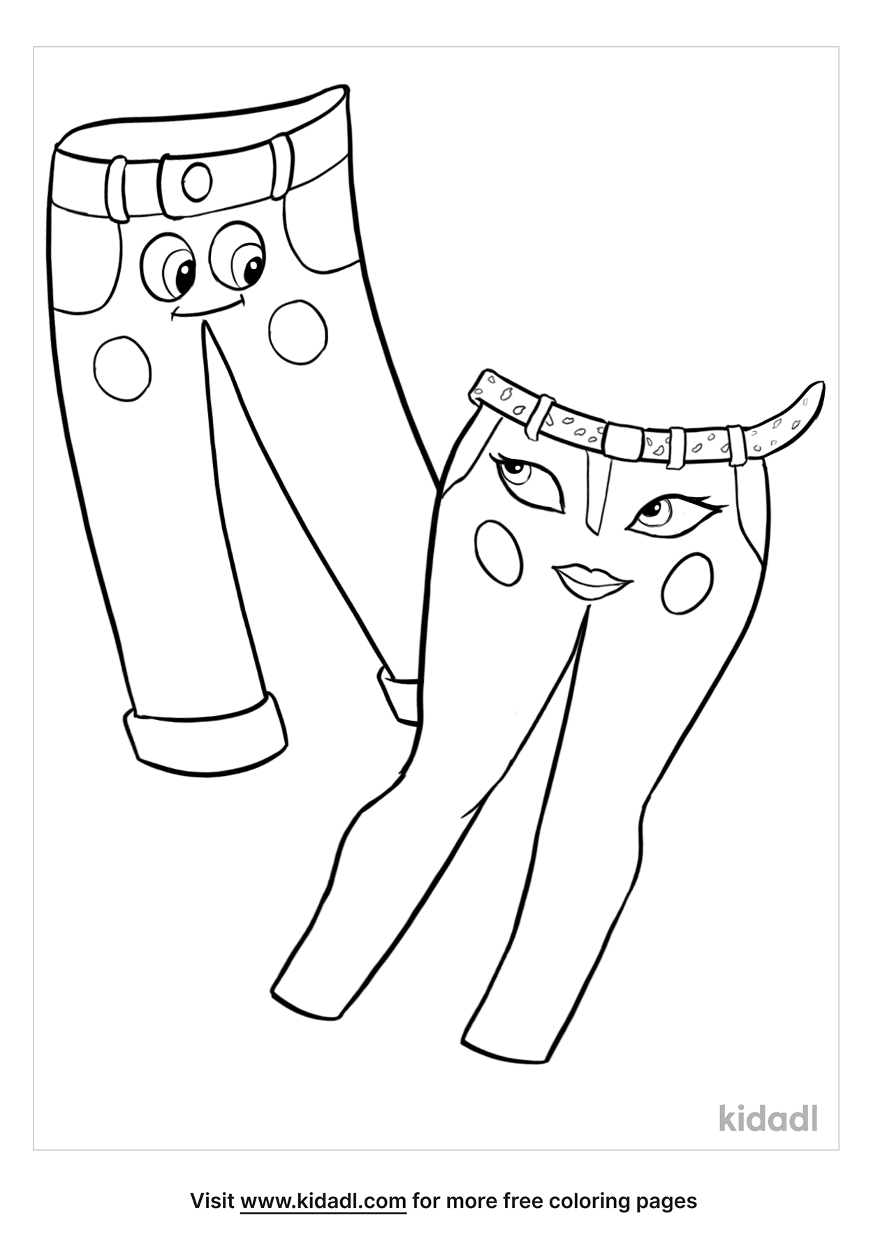 Pants Coloring Pages | Free Fashion-and-beauty Coloring Pages | Kidadl