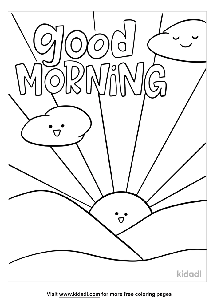 Morning Coloring Pages | Free Outdoor Coloring Pages | Kidadl