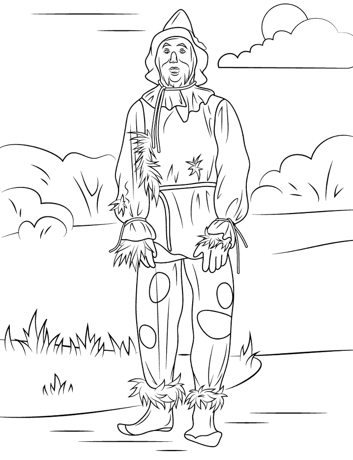 Wizard of Oz Scarecrow Coloring Pages - Wizard of Oz Coloring Pages - Coloring  Pages For Kids And Adults