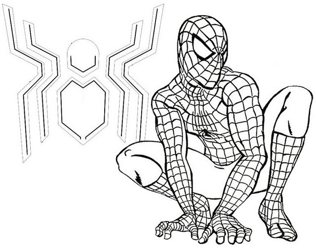 Spider Man Far From Home Coloring Page For Fans | Spiderman, Coloring  Pages, Marvel Coloring - Coloring Home