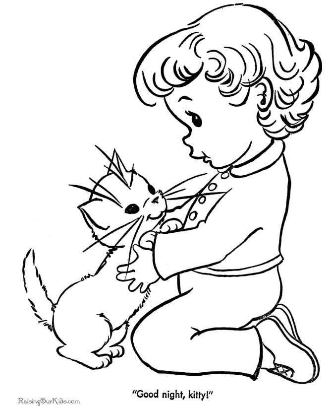 Adorable Kittens Coloring Pages - Coloring Home