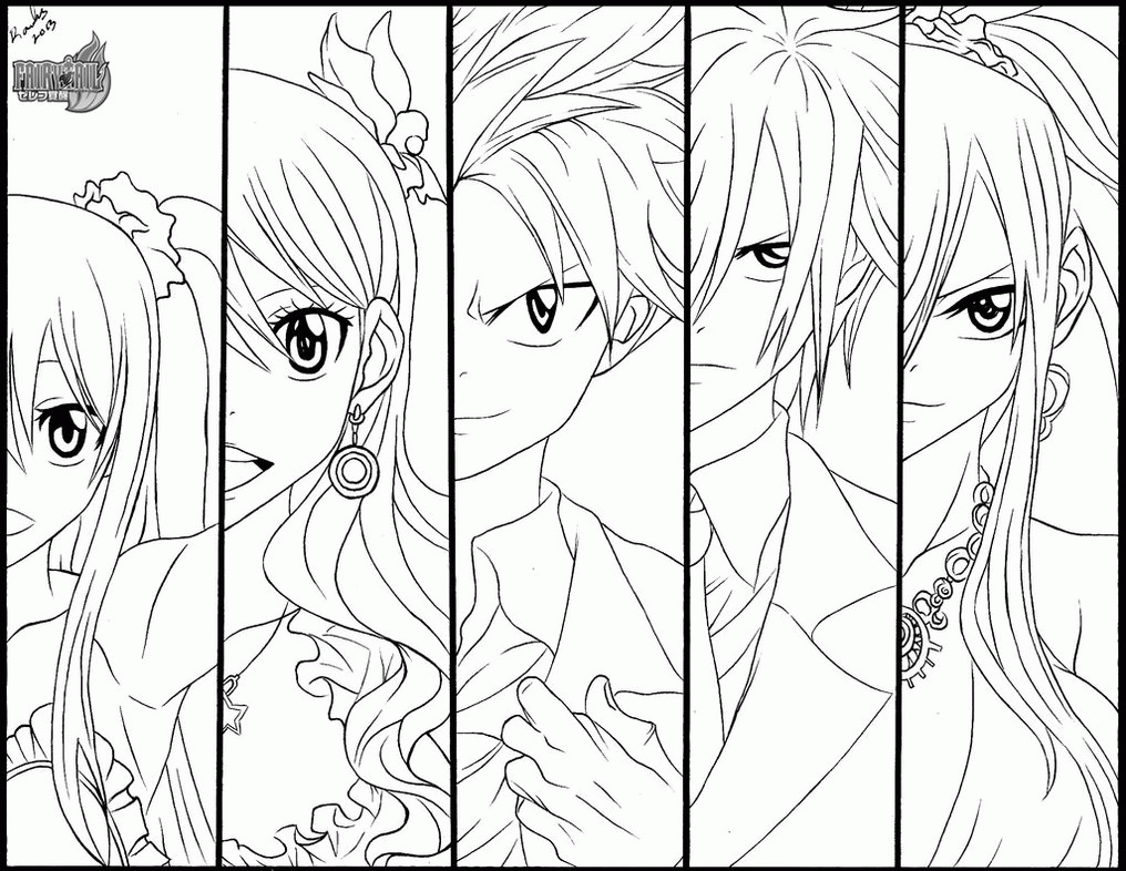 Train Fairy Tail Manga Coloring Pages Free Coloring Pages - Widetheme
