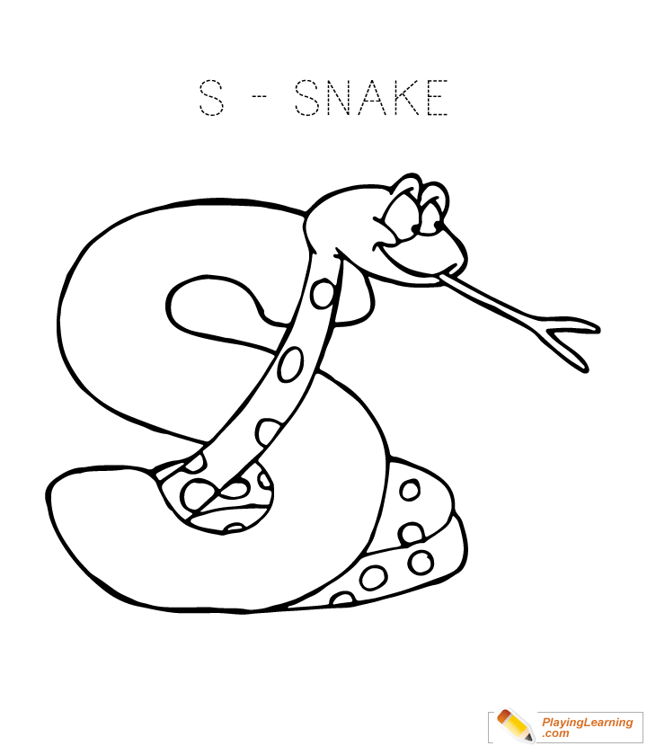 Letter S Coloring Page | Free Letter S Coloring Page