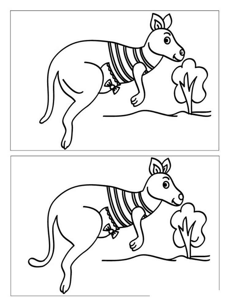 Spot the Difference coloring pages