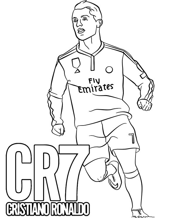 Cristiano Ronaldo coloring page | Printable coloring sheet w… | Flickr