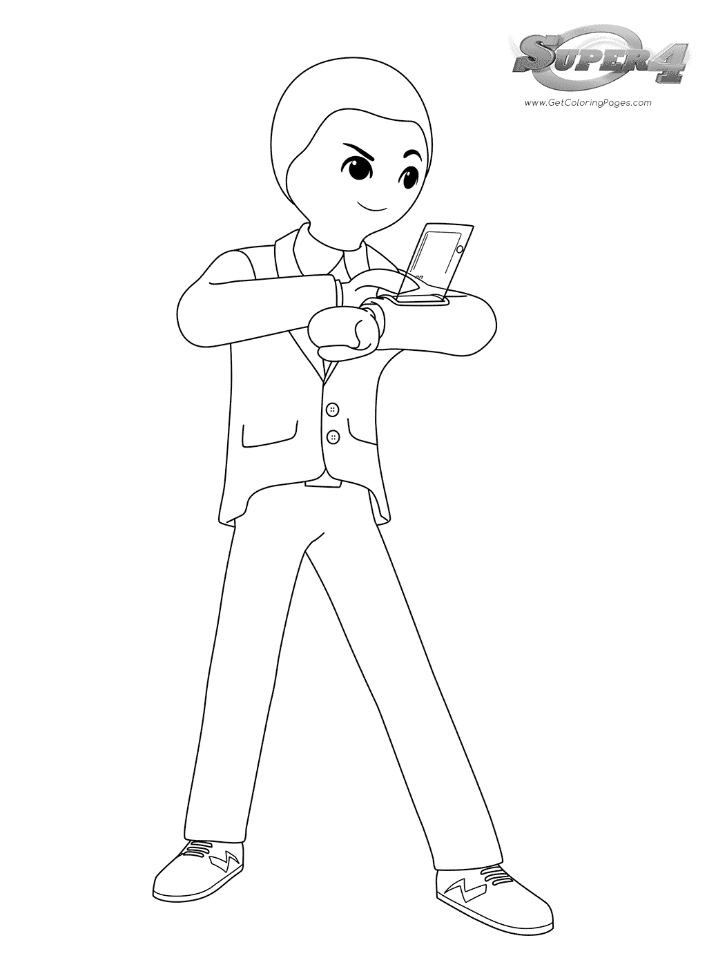 Super 4 Coloring Pages Scientist Special Agent Gene - Get Coloring Pages
