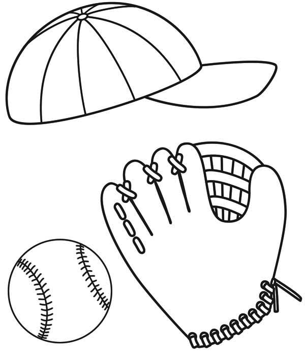 Baseball Cap Coloring Page - Get Coloring Pages