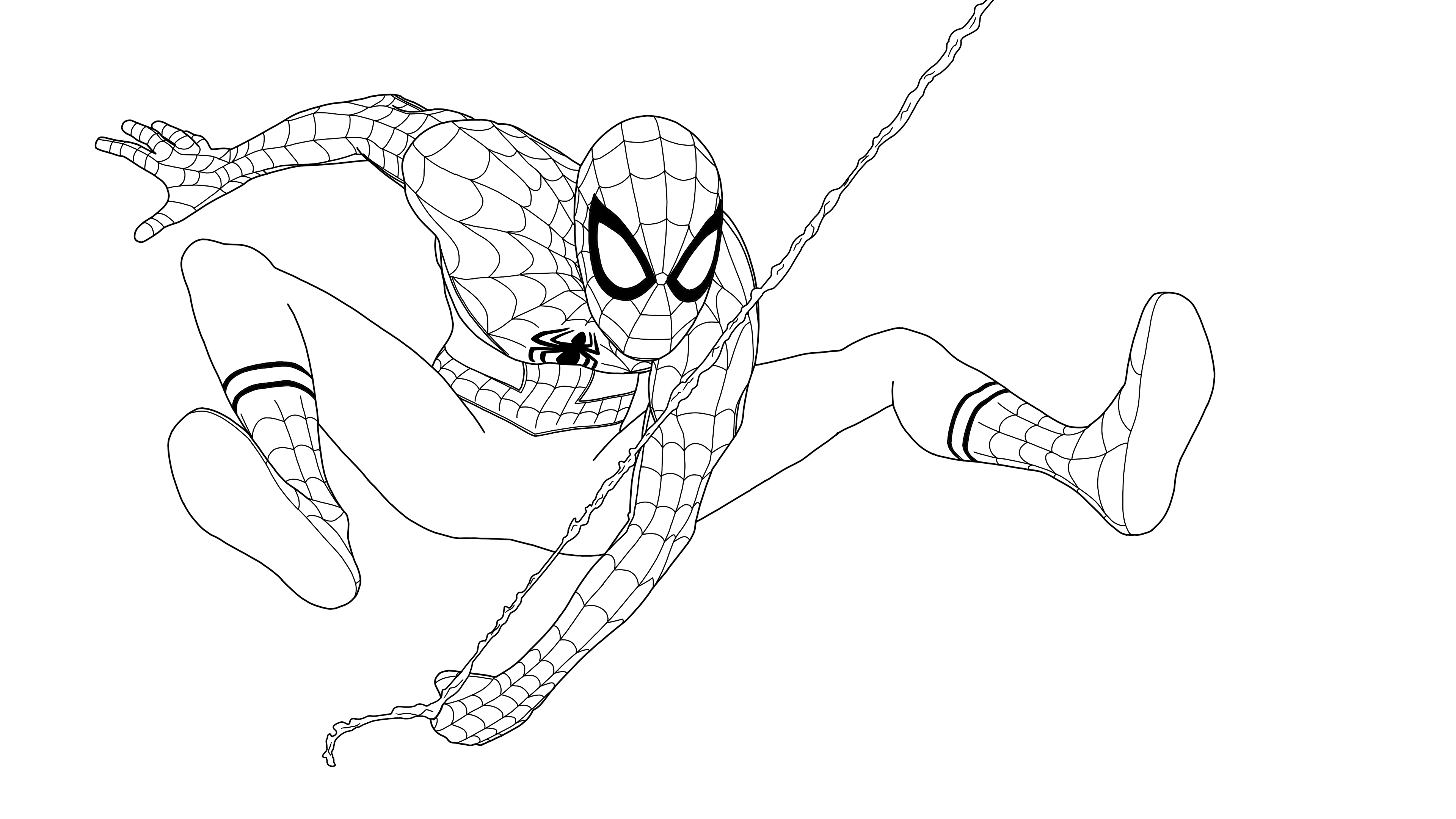 Spider Man Superhero Coloring Pages.