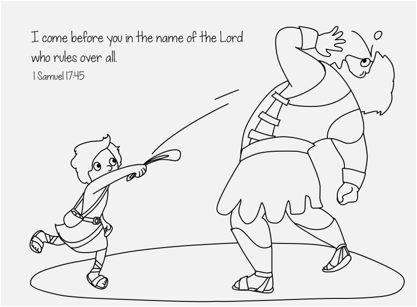 David And Goliath Coloring Pages Ideas - Whitesbelfast.com