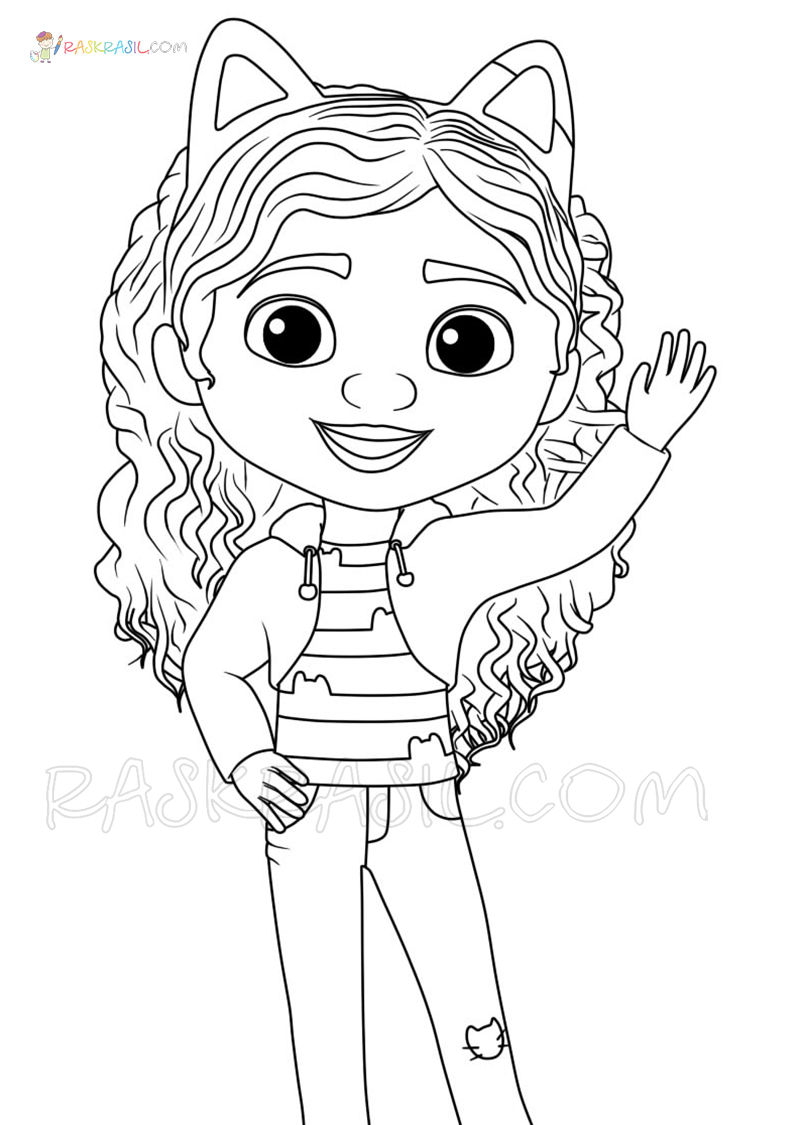 Gabby's Dollhouse Coloring Pages | New Pictures Free Printable