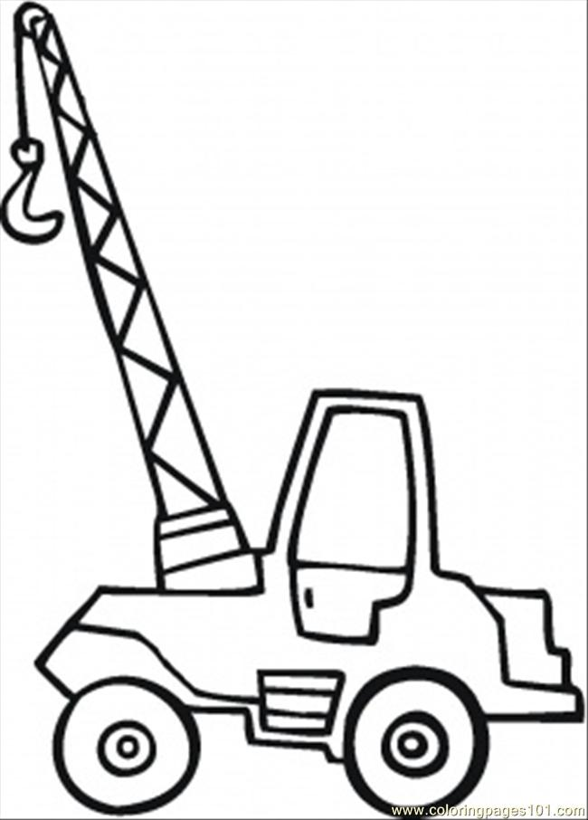 Little Crane Coloring Page - Free Special Transport Coloring Pages :  ColoringPages101.com | Coloring pages, Coloring pages for kids, Truck  coloring pages