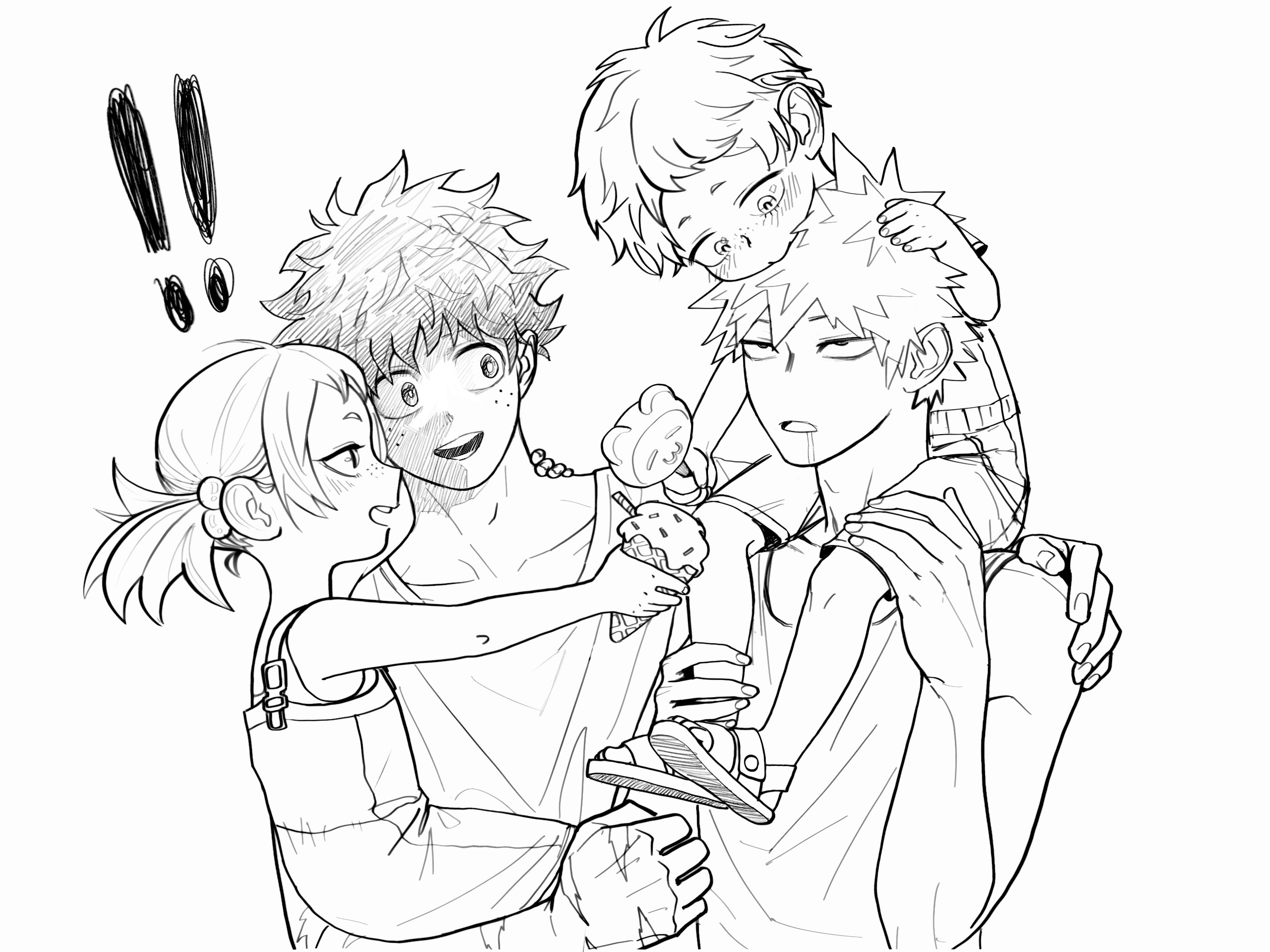 Bakudeku Coloring Pages - Coloring Home