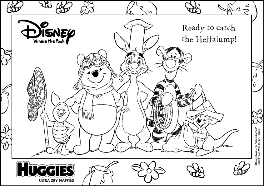856 Cute Lumpy The Heffalump Coloring Page with disney character