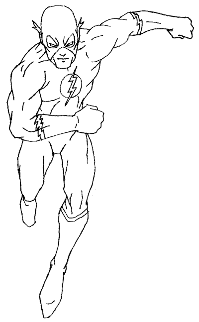 Flash Superhero Coloring Pages - Superhero Coloring Pages