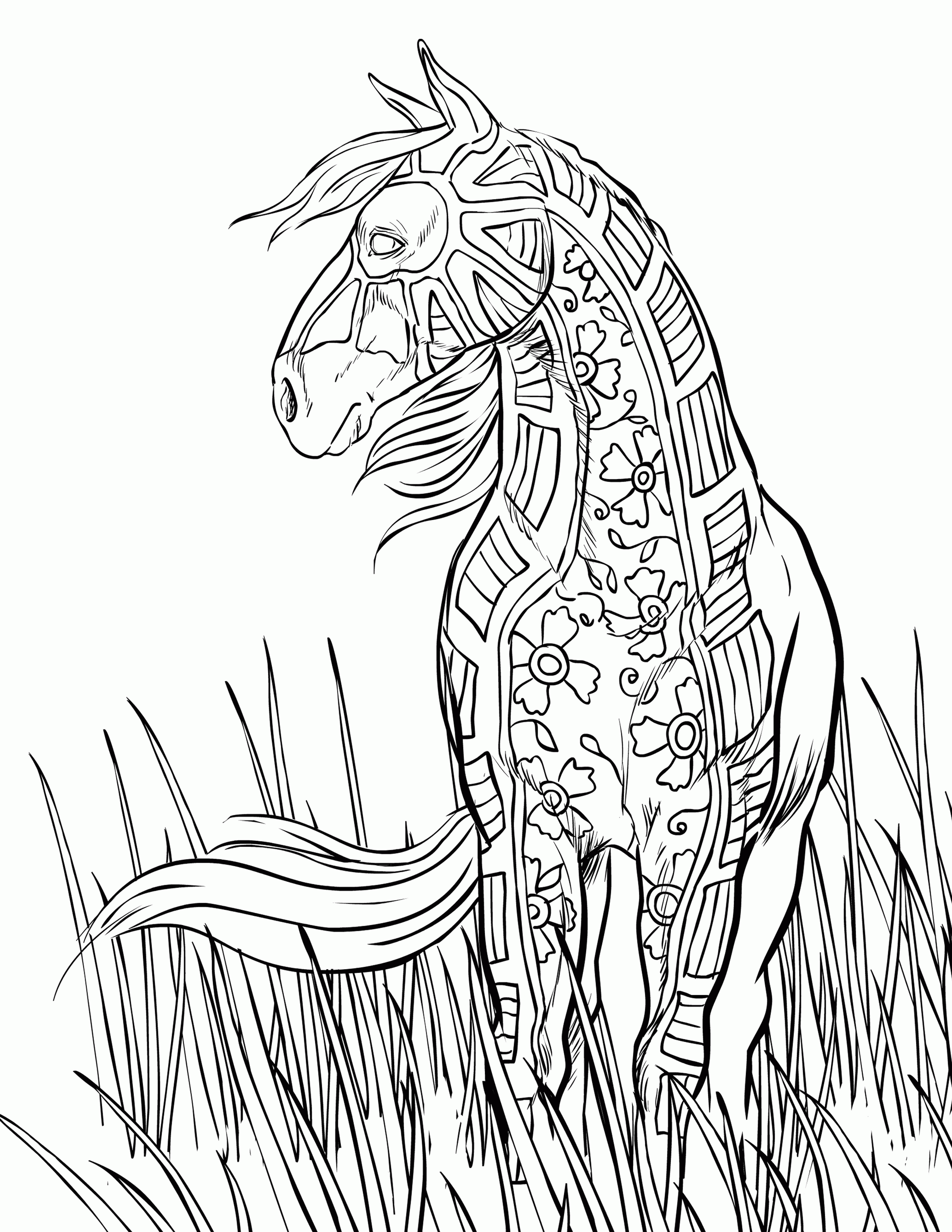 FREE HORSE COLORING PAGES | Selah Works - Artwork and Adult ...