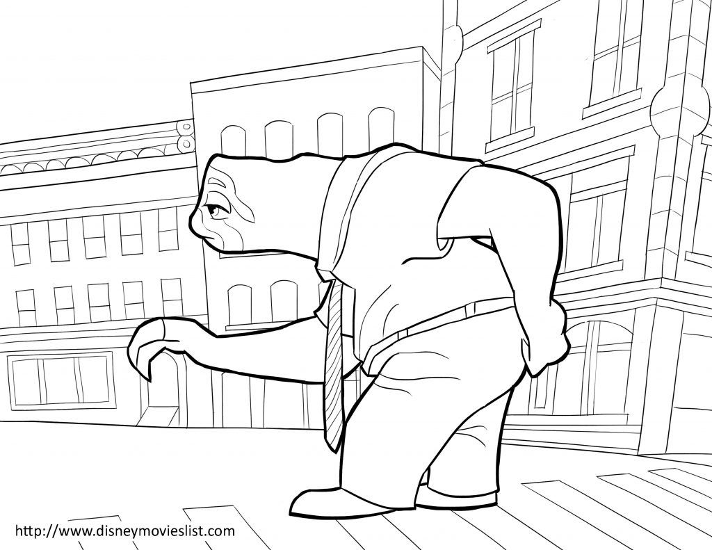 Zootopia Coloring Pages | iColoring.Co