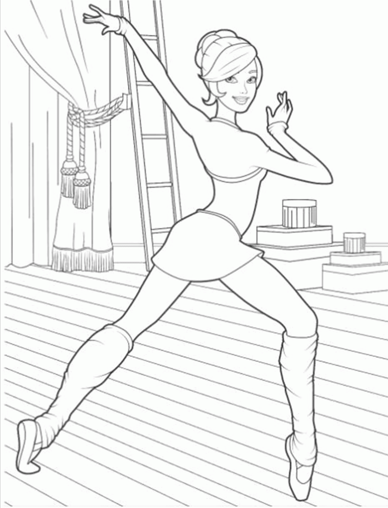 Barbie High Heels Coloring Pages - Coloring Pages For All Ages