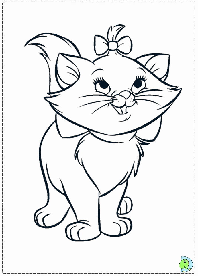 Download Marie Cat Coloring Pages - Coloring Home