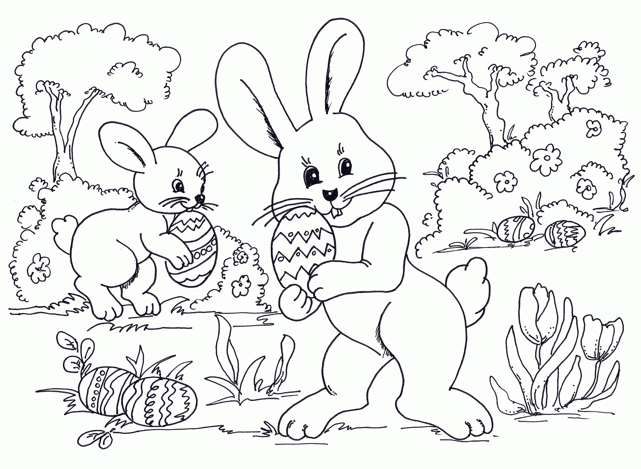 Free Easter Printable Coloring Pages Coloring Home