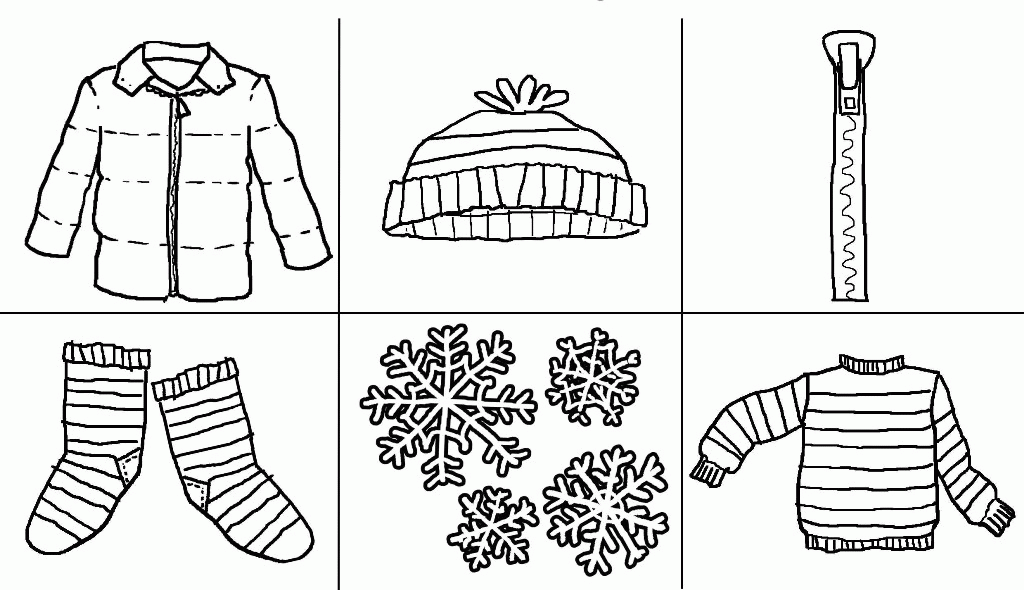 Clothing Coloring Page Printable - Coloring Pages For All Ages