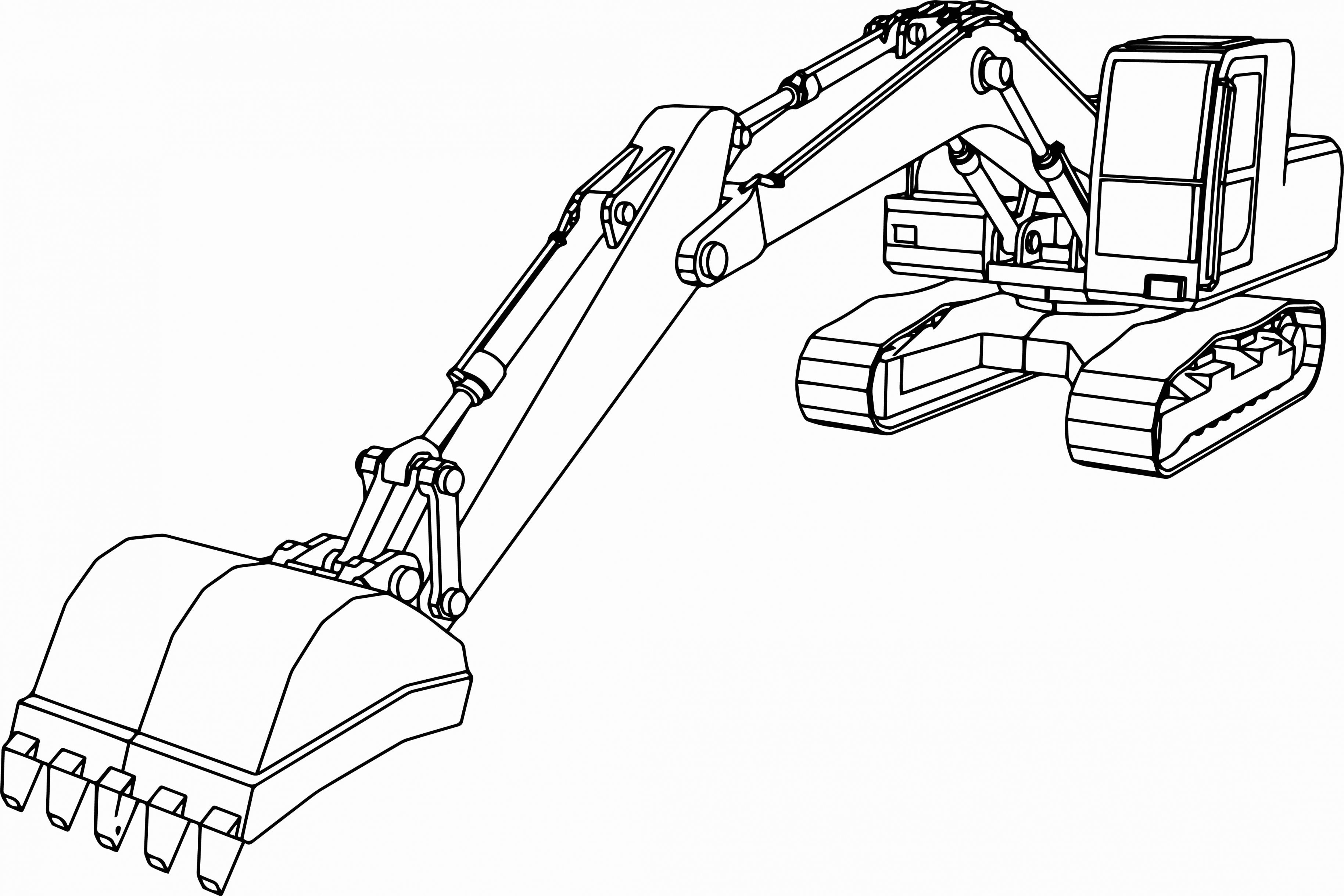 Coloring Pages : Attractive Excavator Coloring Page Grave ...