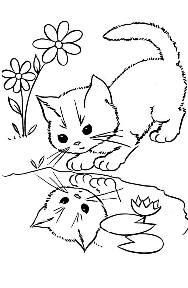 Top 30 Free Printable Cat Coloring Pages For Kids | Coloring ...
