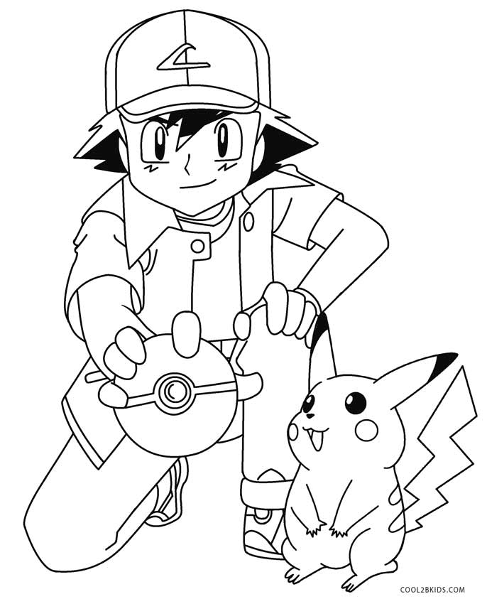 Printable Pikachu Coloring Pages For Kids | Cool2bKids