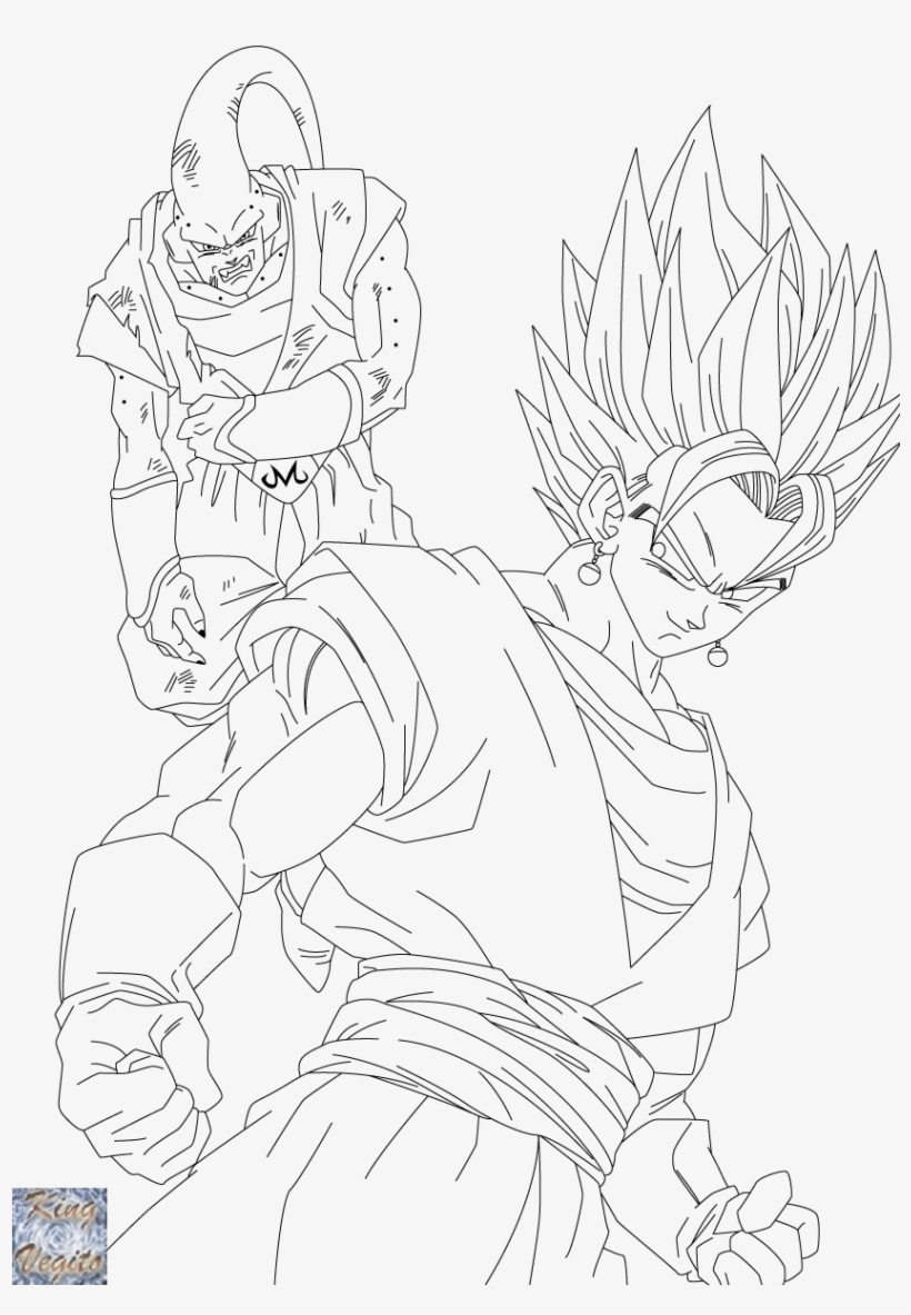 Dragon Ball Z Super Vegito Coloring Pages Sketch Coloring ...