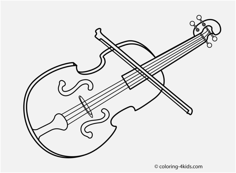 Violin Coloring Pages Printable Images Music Instrument ...