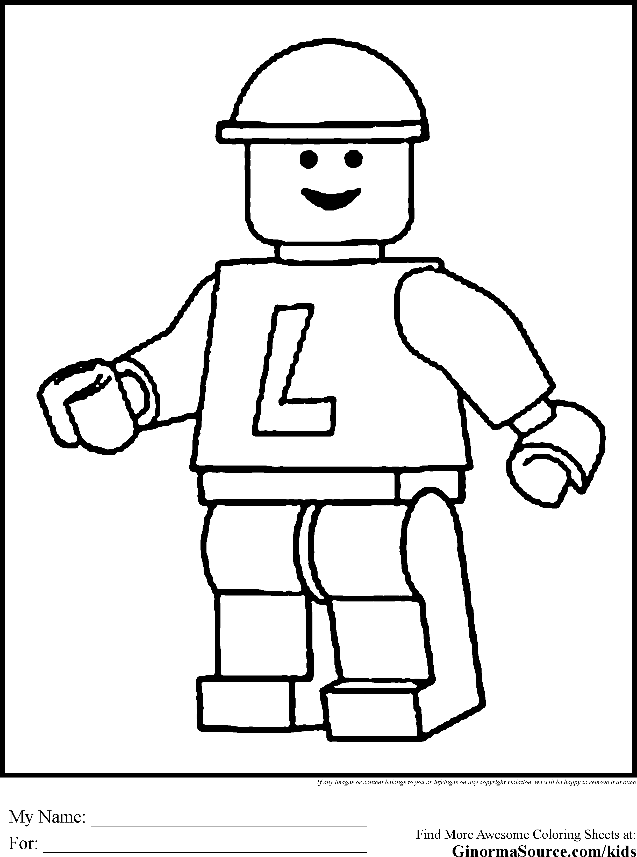 Free Lego Block Coloring Pages, Download Free Clip Art, Free Clip ...