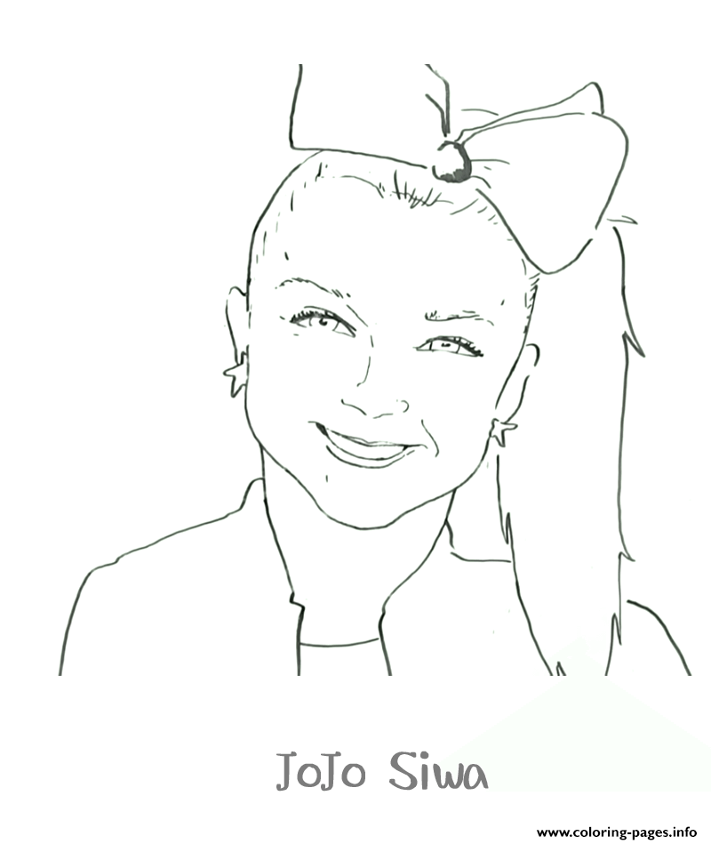 Printable Jojo Siwa Coloring Pages Printable