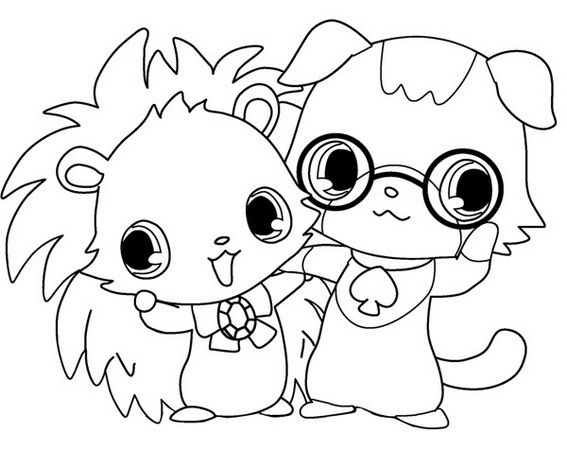 Labra jewelpet coloring picture | Chibi coloring pages, Coloring pictures, Coloring  pages