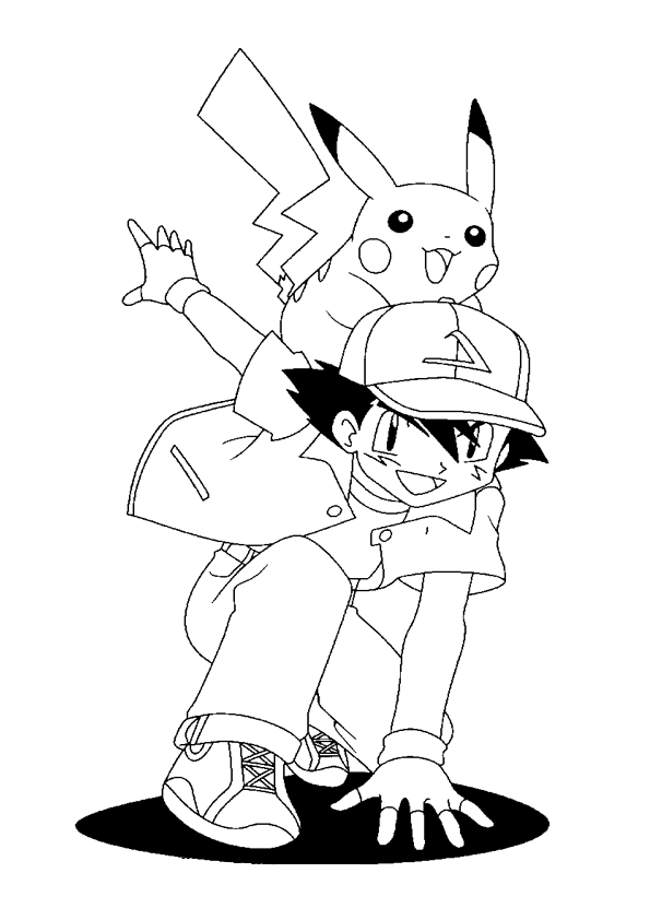 ash and ash greninja coloring pages - Clip Art Library