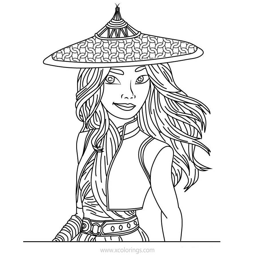 Raya And The Last Dragon Coloring Pages   Coloring Home