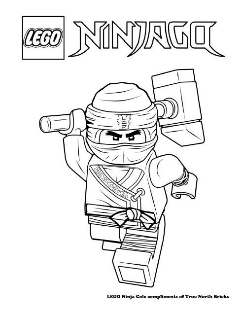 Coloring Page - Ninja Cole - True North Bricks | Ninjago coloring pages,  Lego coloring pages, Coloring pages