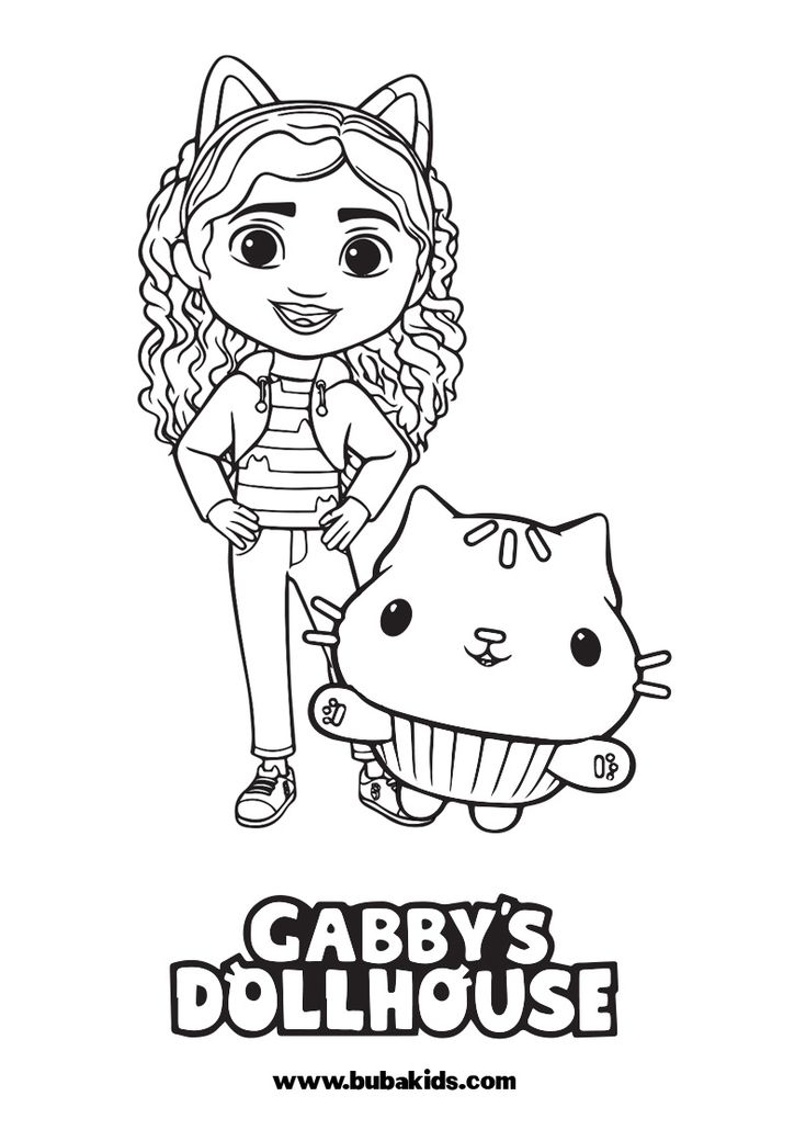 Free Coloring Gabby Dollhouse For Kids ...