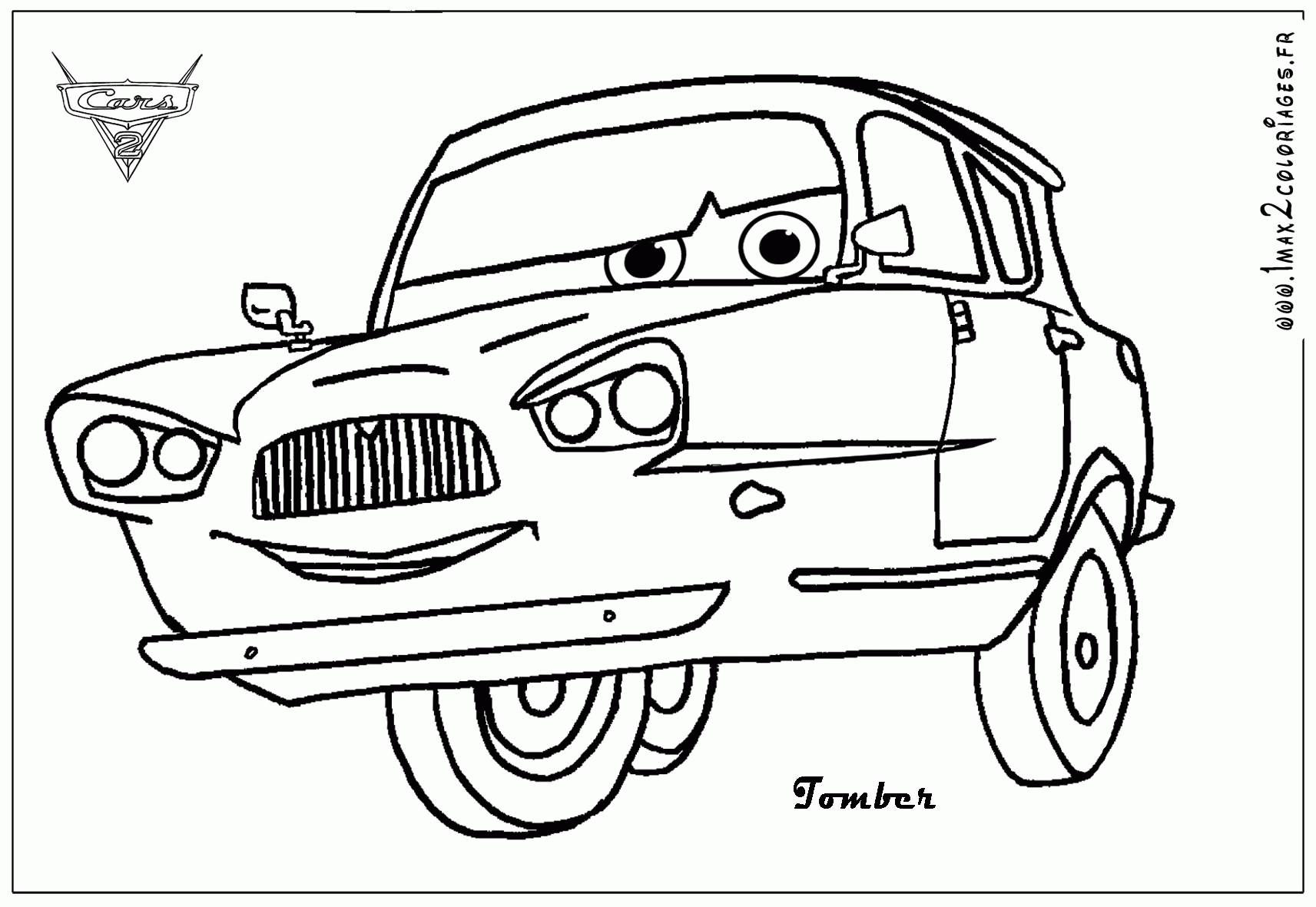Cars 2 Movie Characters Coloring Pages - Coloring